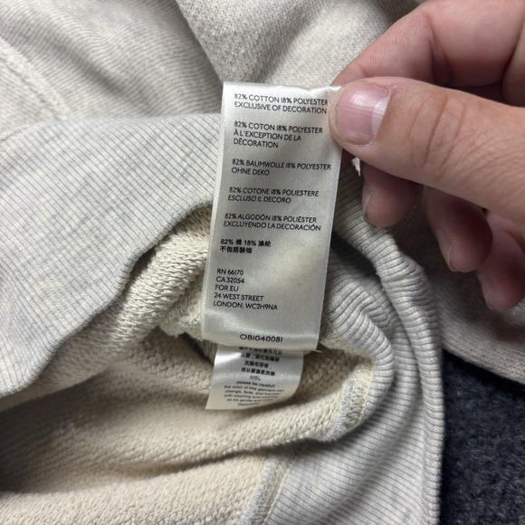 Free People Sweatshirt Women's Medium‎ Ivory Sexy Crop Soft Comfy Pullover - Picture 4 of 7